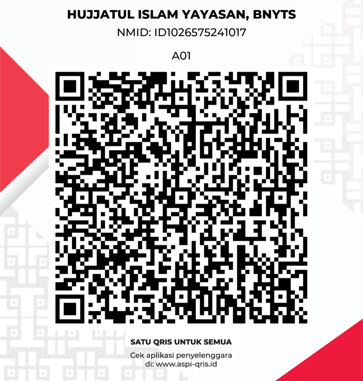 QRIS Donasi Yayasan Hujjatul Islam